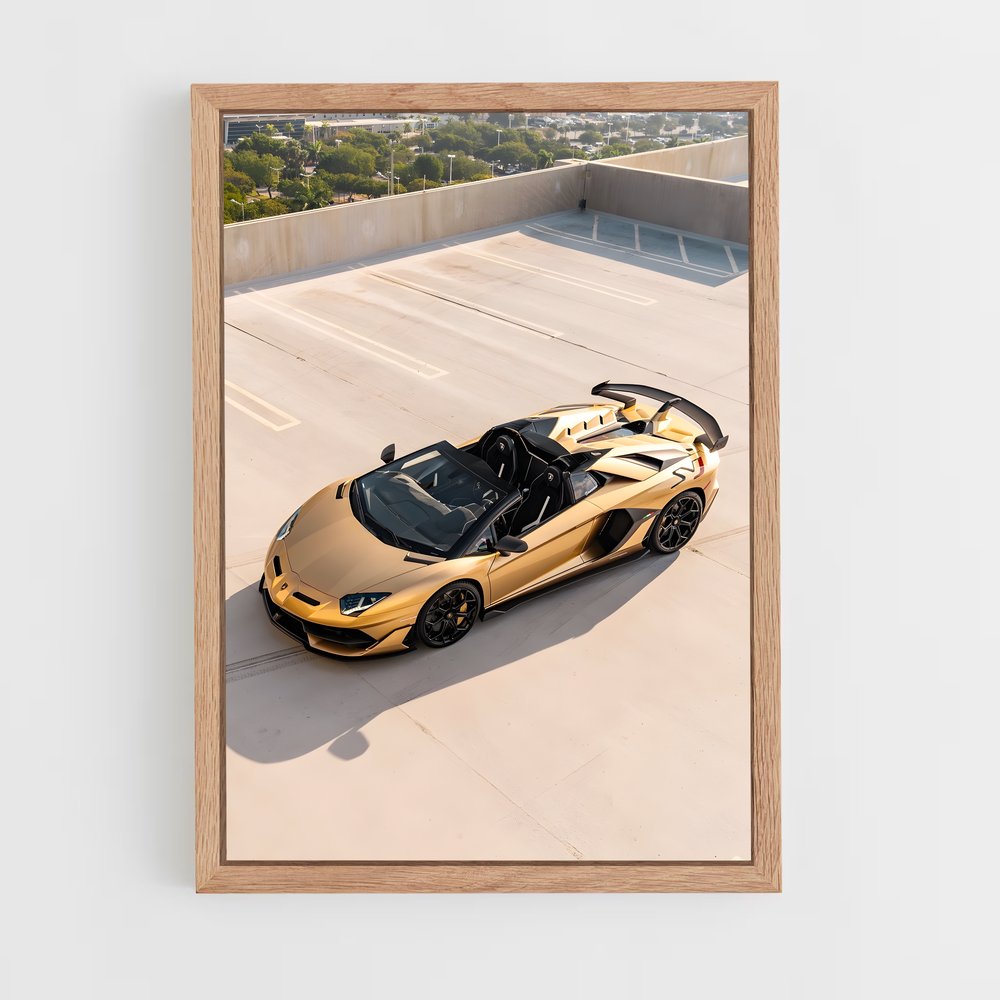 Poster Gold Rush SVJ – affiche Lamborghini (vue 4)